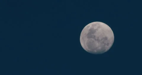Moonlit night sky glowing full moon dark cinematic background Stock-Footage 331335142