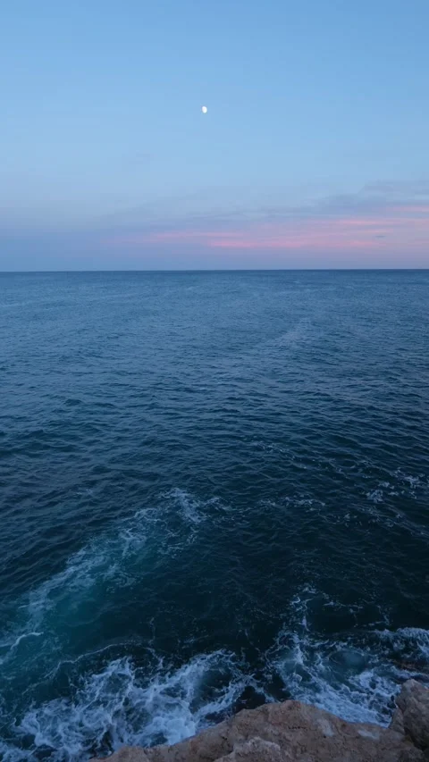 Moonlit Sea Stock Footage 281349867