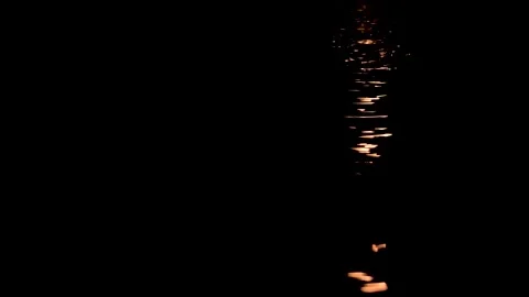 Moonlit Waves: Reflections on Water Stock Footage 291326424