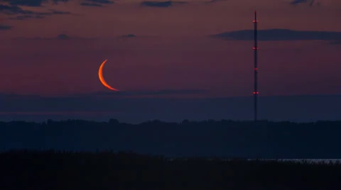 Moonrise Stock Footage 33438867