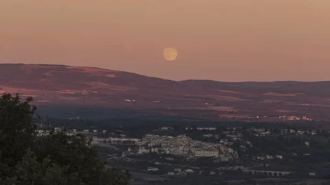 Moonrise over Sault Timelapse close Stock Footage 144821898