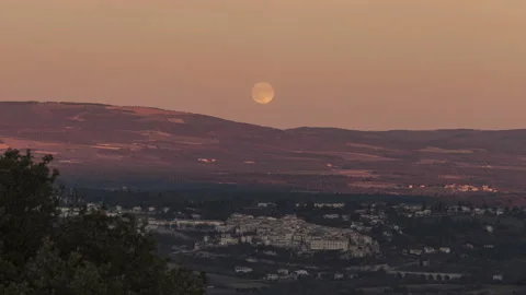 Moonrise over Sault Timelapse Stock Footage 144821734