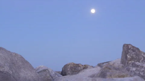 Moonrise: Time Lapse Stock Footage 366190