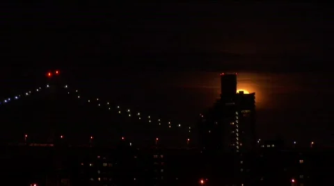 Moonrise Time Lapse  스톡 동영상 575006