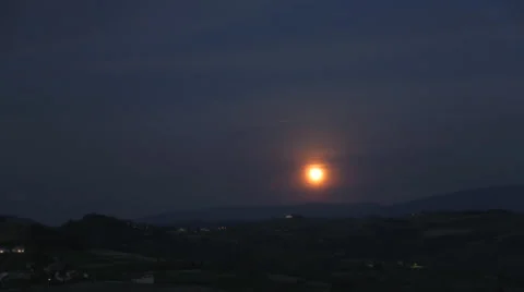 Moonrise time lapse Stock Footage 39534484