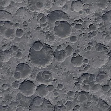 Moon's surface Illustrazione stock