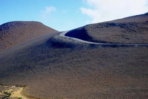 Moonscape road Stock Photos