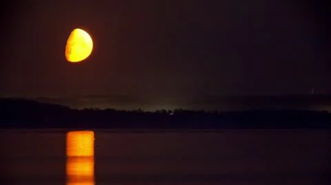 Moonset Stock Footage 21318718