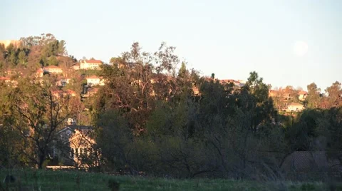 Moonset Stock Footage 45670238