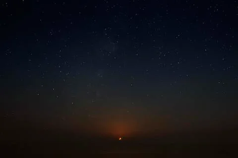 Moonset Stock Photos