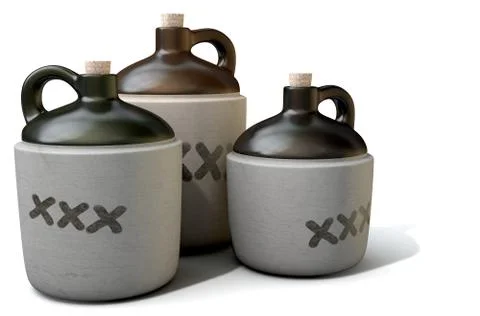 Moonshine Jug Stock Illustration