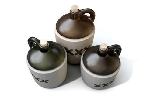 Moonshine Jug 스톡 일러스트