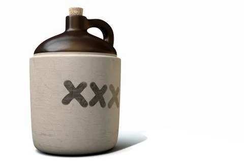 Moonshine Jug Stock Illustration
