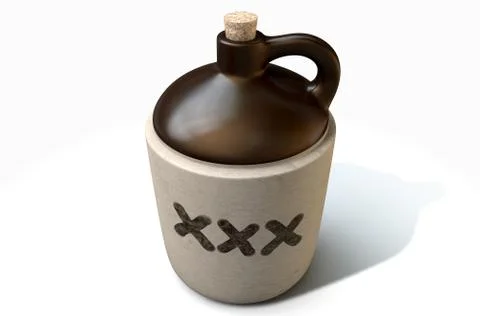 Moonshine Jug Illustrazione stock
