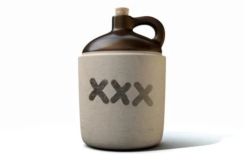 Moonshine Jug Illustrazione stock
