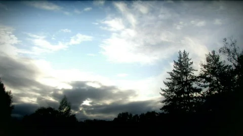 Moonshine in mountains 2 Stock Footage 511147