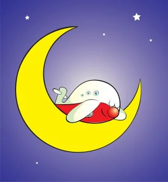 Moonsleeper 스톡 일러스트