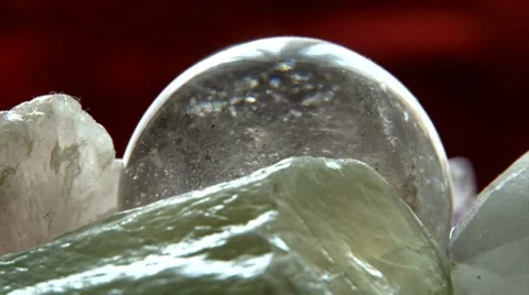 Moonstone and other crystal rocks. Video stock 7748044