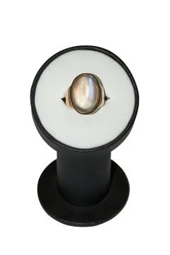 Moonstone ring Stock Photos