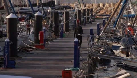 Moorage close Stock Footage 5485392