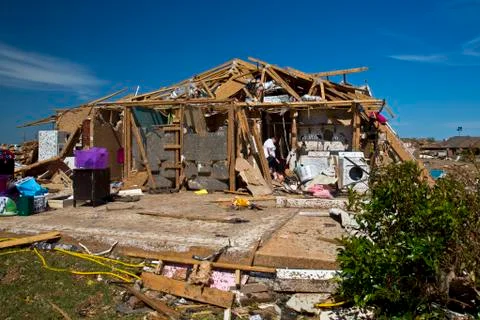 Moore Oklahoma, EF5 Tornado damage & aftermath PT15 Stock Photos