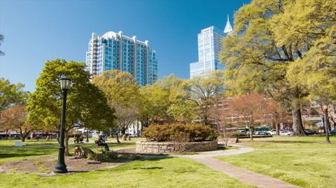 Moore Square in Downtown Raleigh North Carolina Stock Footage 67587448