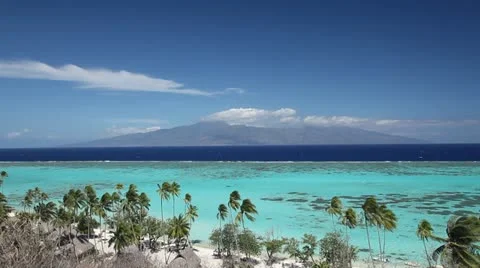 Moorea Lagoon Stock Footage 11235732