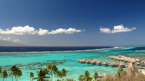 Moorea Lagoon Time Lapse Stock Footage 8962493