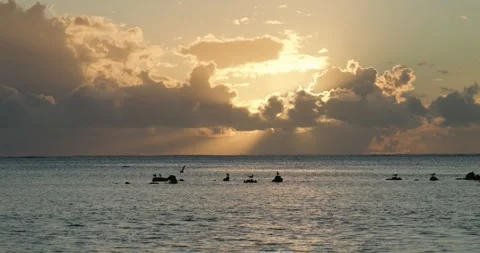 Moorea Sunset Coastal View 스톡 동영상 334280486