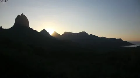 Moorea Sunset Stock Footage 11199949