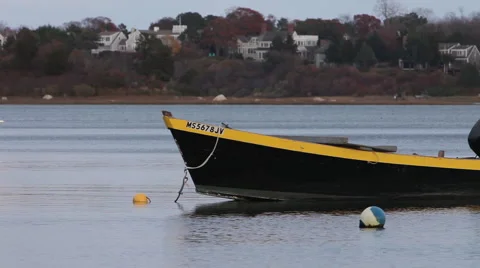 Moored boat Stock Footage 46462038