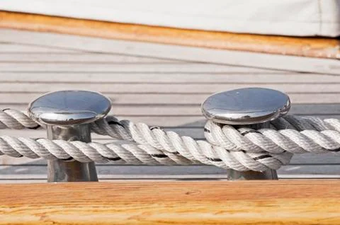 Moored boat Foto stock