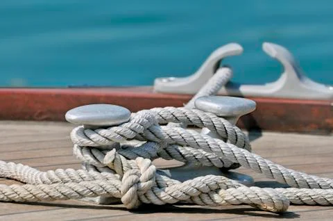 Moored boat Stock Photos