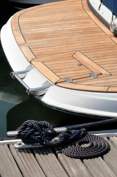 Moored boat Stock Photos