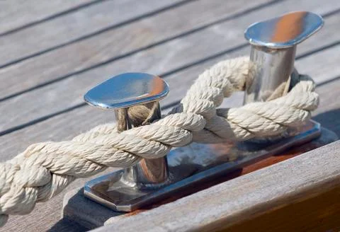 Moored boat Stock Photos