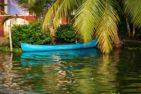 Moored boat Stock Photos