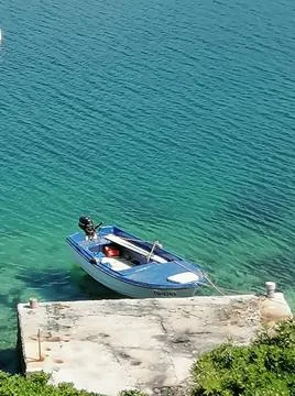 A moored boat Stock Photos