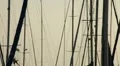 Moored yacht at port HD Footage