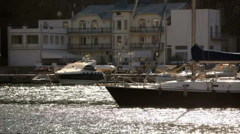 Mooring boats Video stock 1392332