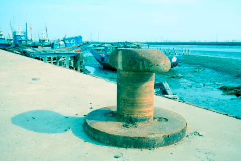 Mooring dolphin Stock Photos