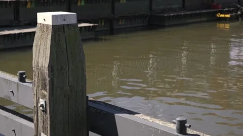 Mooring post Stock Footage 137863030