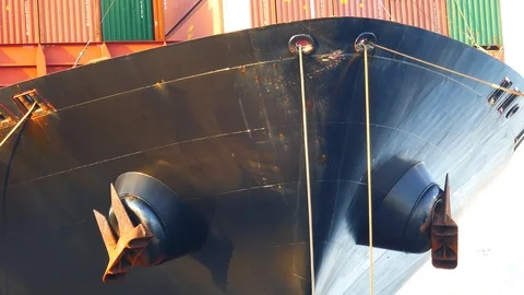 Mooring rope line pull Stock Footage 95432986