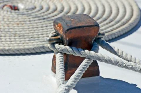 Mooring rope Stock Photos