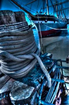 Mooring Rope Stockfoto's