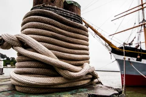 Mooring Rope Foto stock