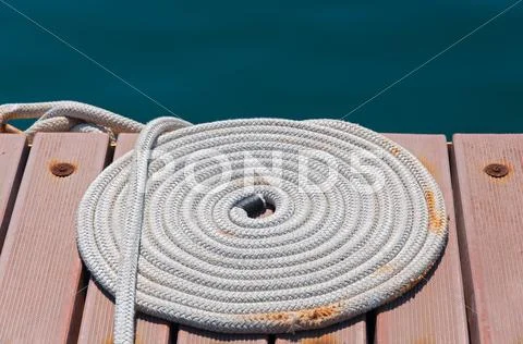 Mooring rope Stock Photos