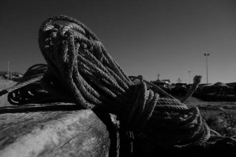 Mooring rope Stock Photos