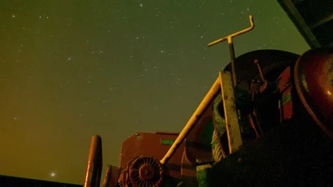 Mooring Winch Astro Timelapse on Ship Stock Footage 222830224