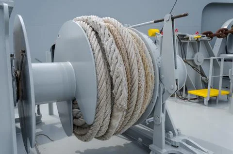 Mooring winch Stock Photos