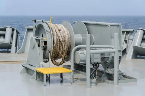 Mooring winch Stock Photos